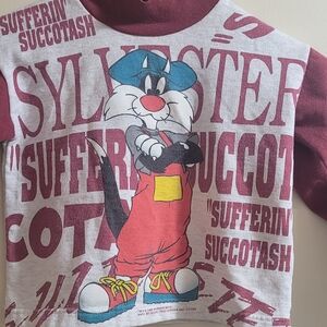 Sylvester Kids Shirt - Maroon and Gray